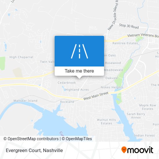 Mapa de Evergreen Court
