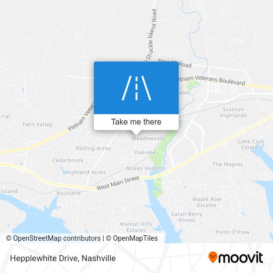 Hepplewhite Drive map