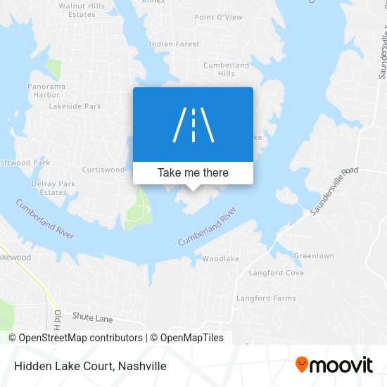 Hidden Lake Court map