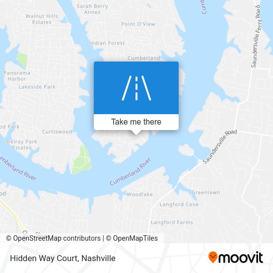 Mapa de Hidden Way Court