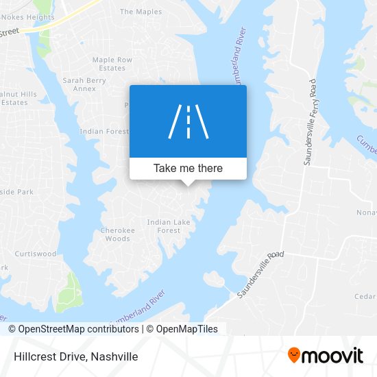 Mapa de Hillcrest Drive