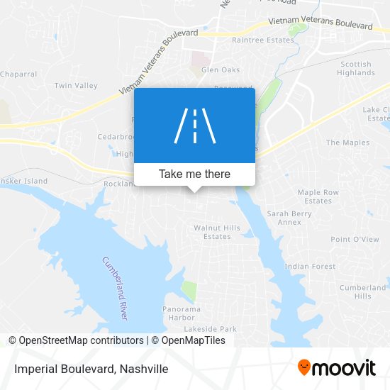 Imperial Boulevard map