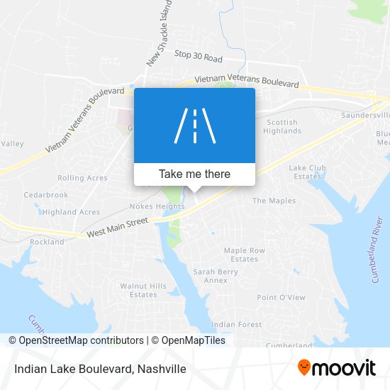 Mapa de Indian Lake Boulevard