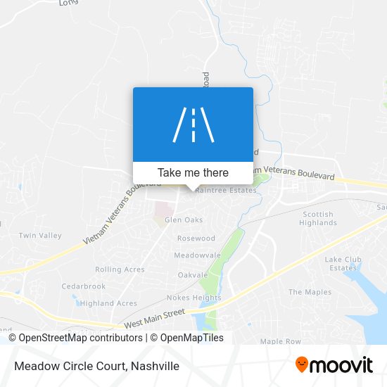 Mapa de Meadow Circle Court