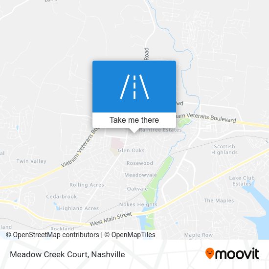 Meadow Creek Court map