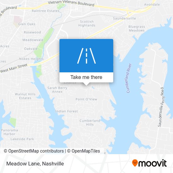 Mapa de Meadow Lane