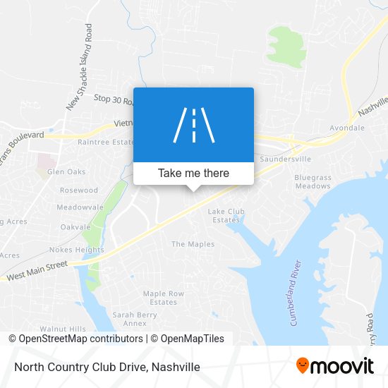 North Country Club Drive map