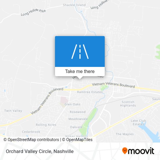 Mapa de Orchard Valley Circle