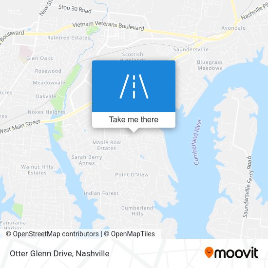 Otter Glenn Drive map