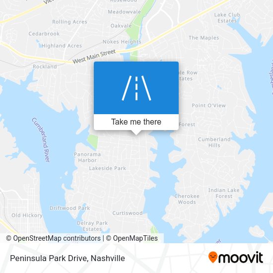 Mapa de Peninsula Park Drive
