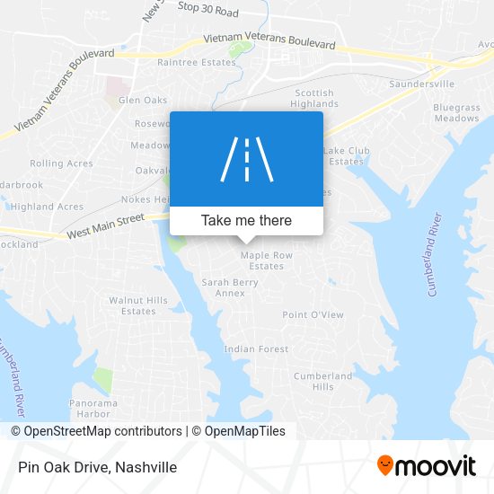 Pin Oak Drive map