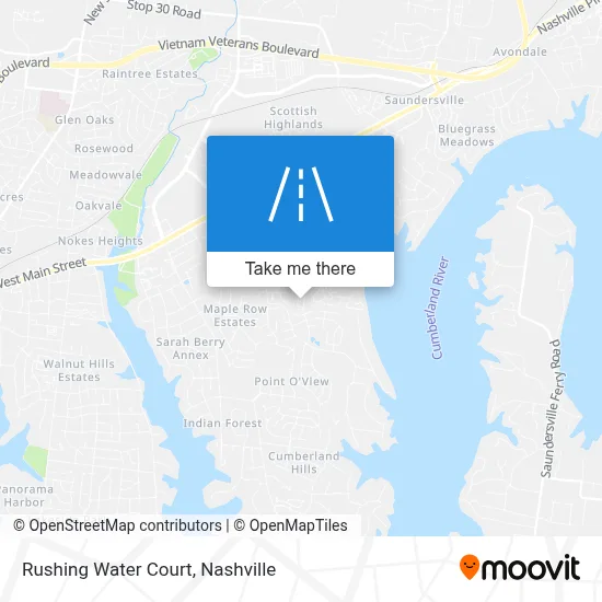 Rushing Water Court map