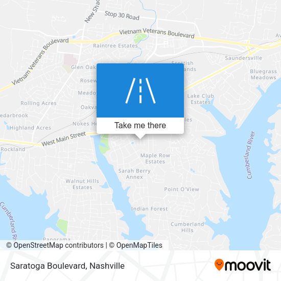 Saratoga Boulevard map