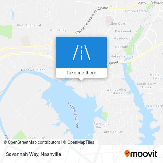 Mapa de Savannah Way
