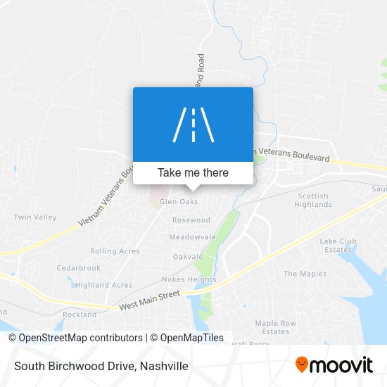 South Birchwood Drive map