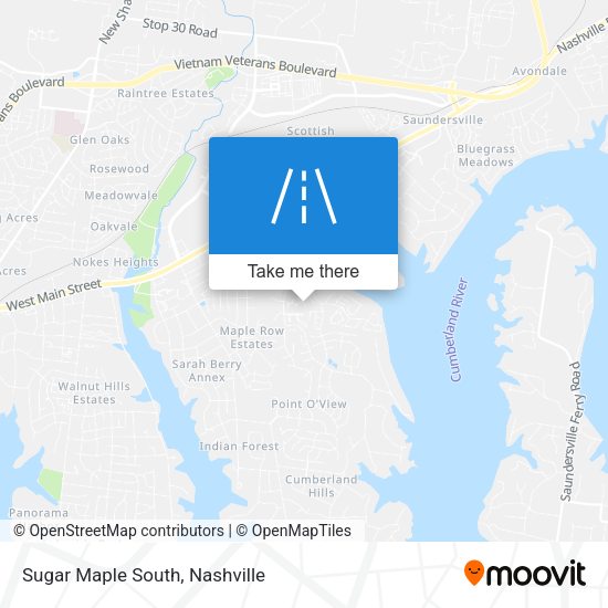 Sugar Maple South map