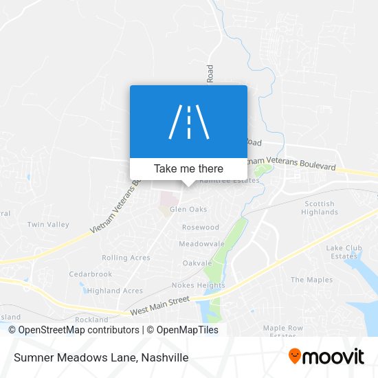 Sumner Meadows Lane map