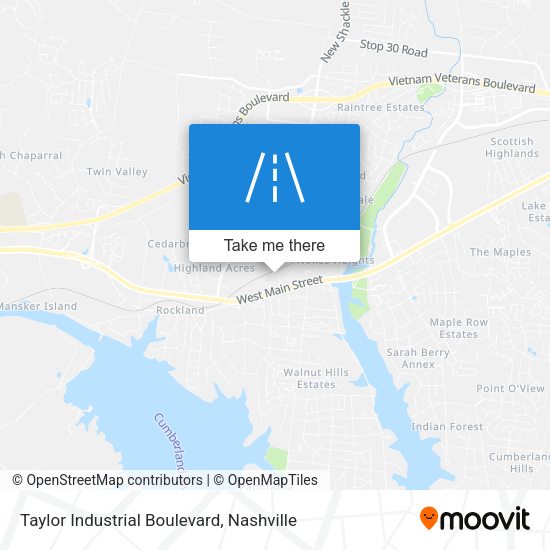 Taylor Industrial Boulevard map