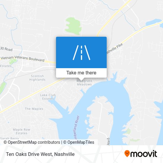 Mapa de Ten Oaks Drive West