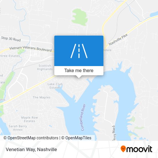 Mapa de Venetian Way