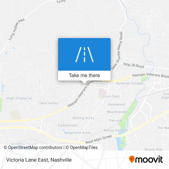 Victoria Lane East map