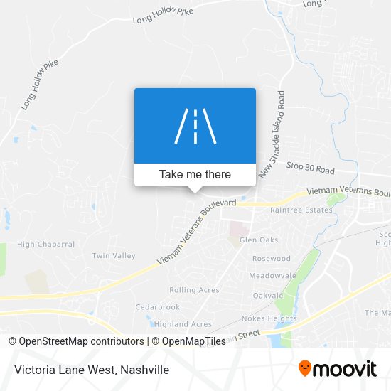 Mapa de Victoria Lane West