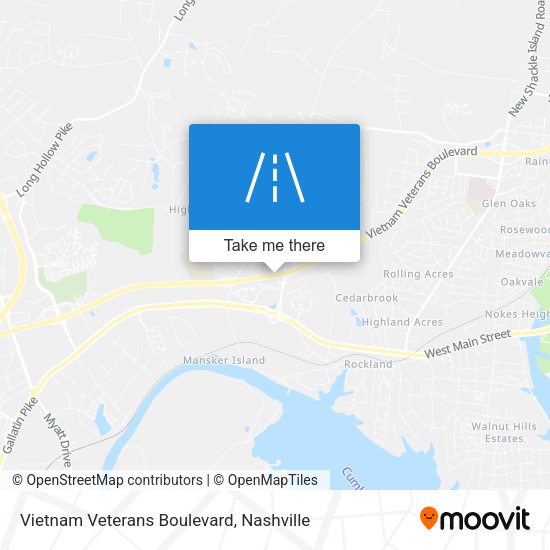 Mapa de Vietnam Veterans Boulevard