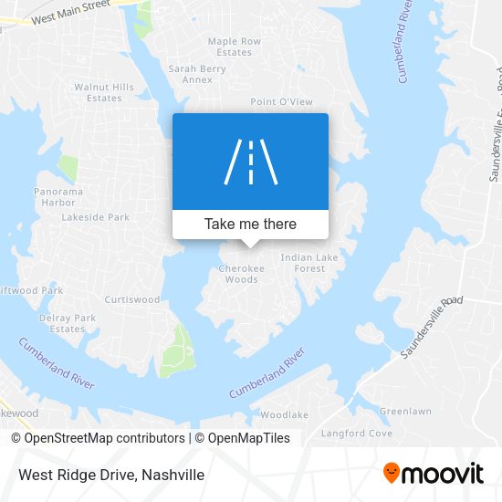 West Ridge Drive map