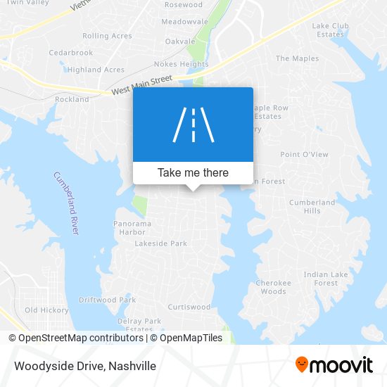 Woodyside Drive map