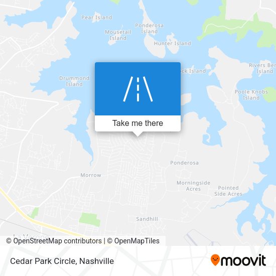 Cedar Park Circle map