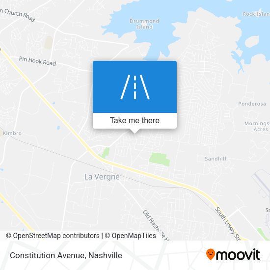 Mapa de Constitution Avenue