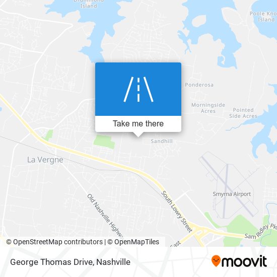 George Thomas Drive map