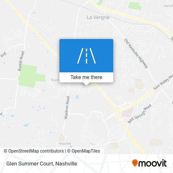 Glen Summer Court map