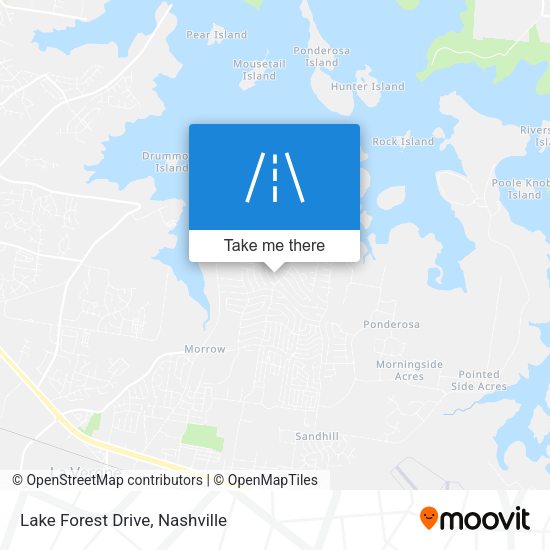 Lake Forest Drive map