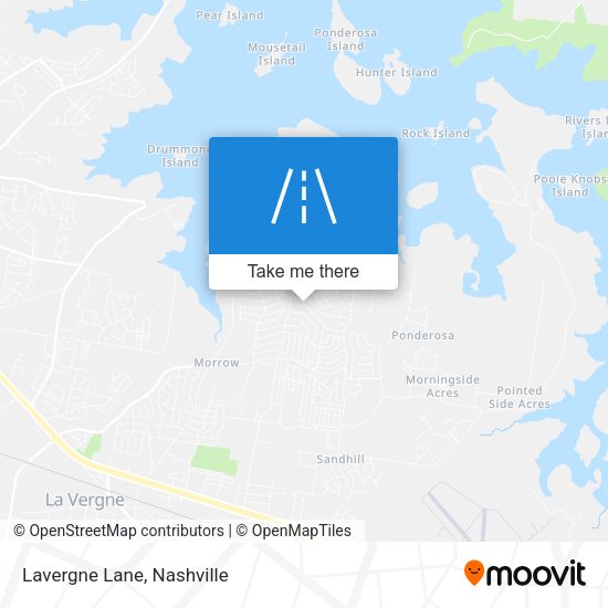 Mapa de Lavergne Lane