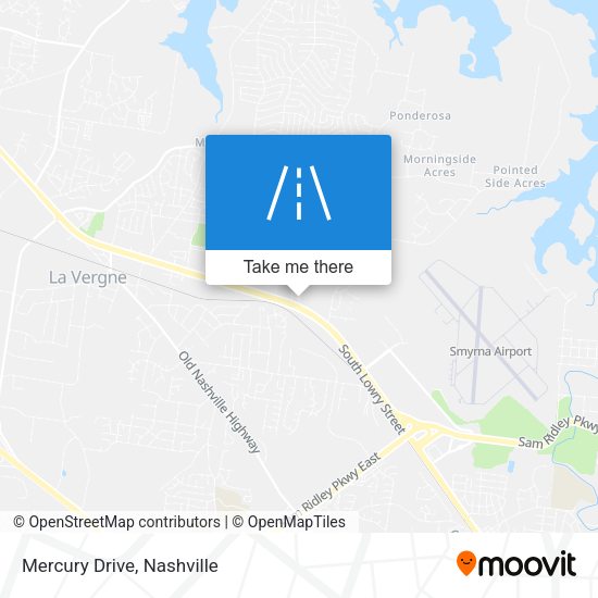 Mercury Drive map