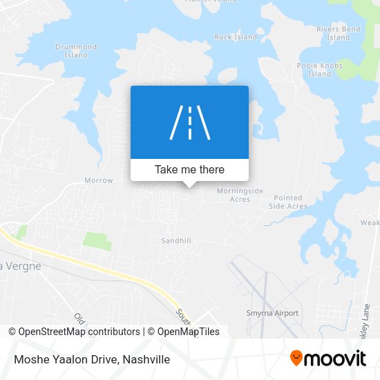 Moshe Yaalon Drive map