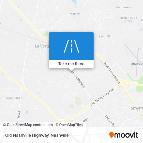 Mapa de Old Nashville Highway