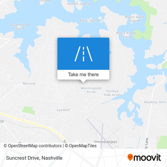 Mapa de Suncrest Drive