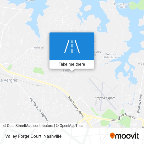 Valley Forge Court map