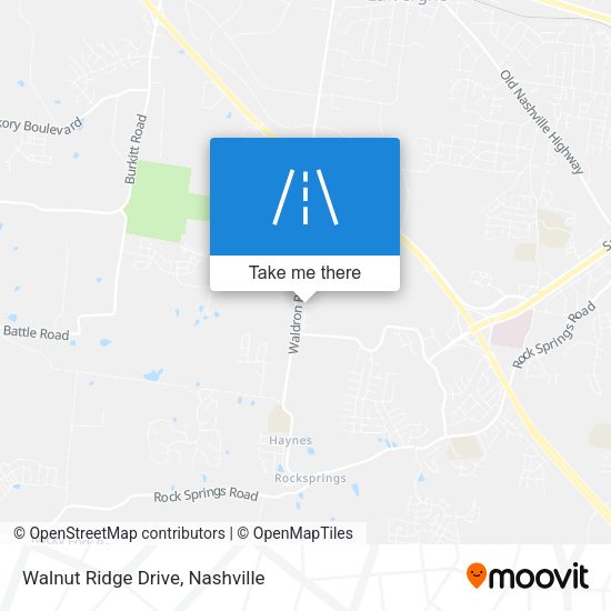 Mapa de Walnut Ridge Drive