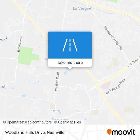 Mapa de Woodland Hills Drive