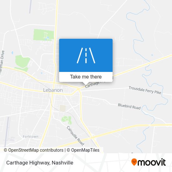 Mapa de Carthage Highway