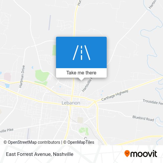 East Forrest Avenue map