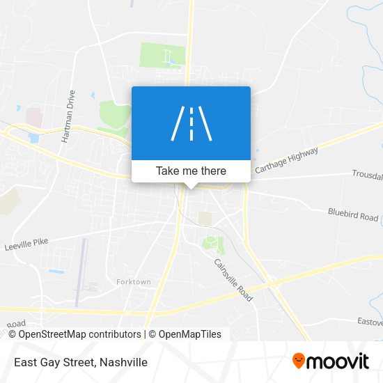 Mapa de East Gay Street