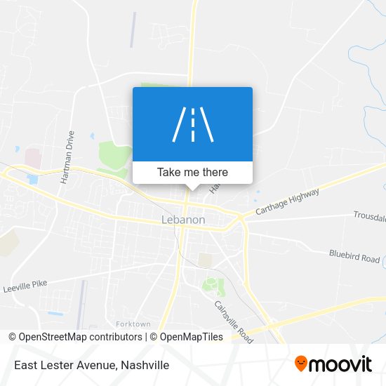 East Lester Avenue map