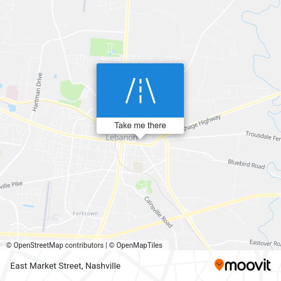 Mapa de East Market Street