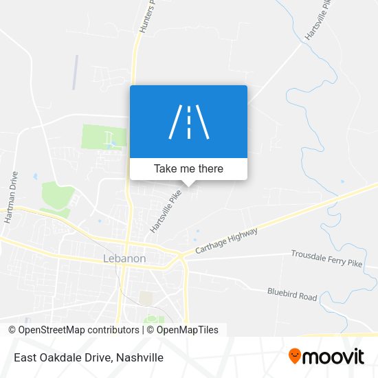 Mapa de East Oakdale Drive