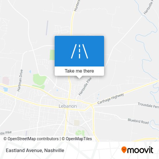 Mapa de Eastland Avenue