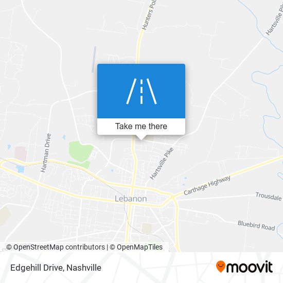 Edgehill Drive map